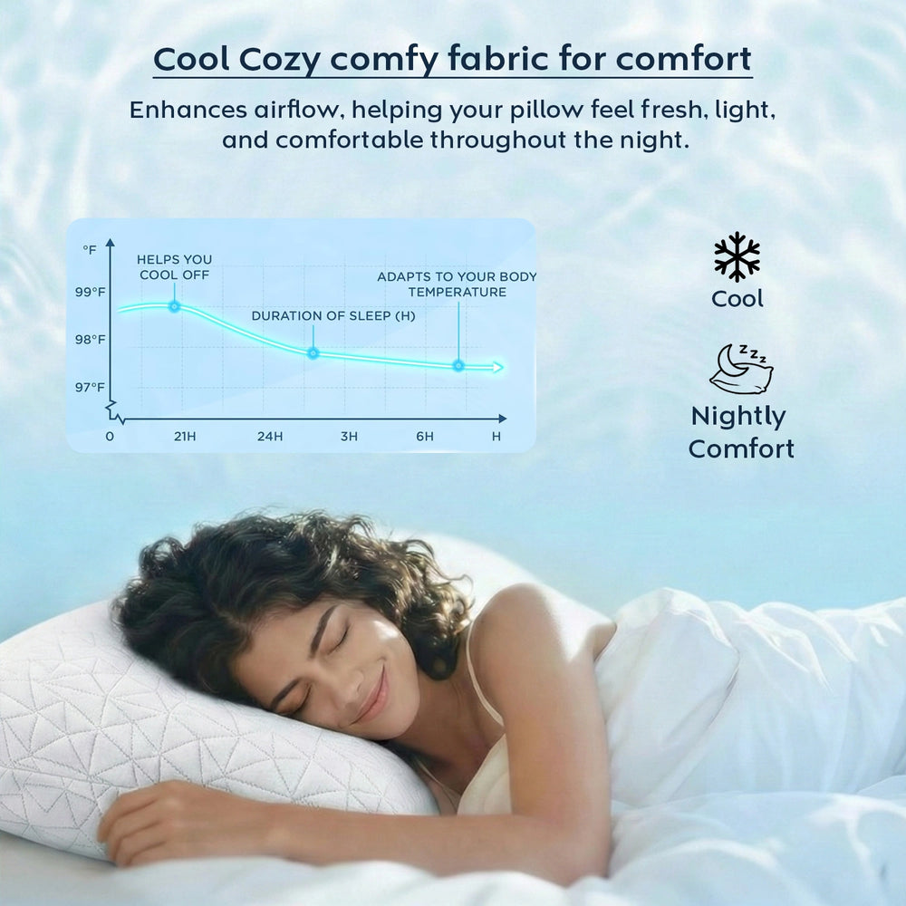 SnugSilk Fluffy Pillow — Ultra-Soft & Elegant
