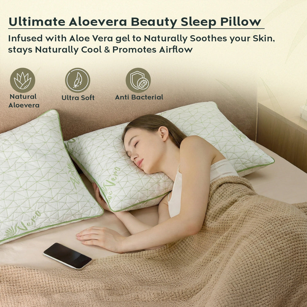 Aloevera Soft Pillow — Fresh & Silky Comfort