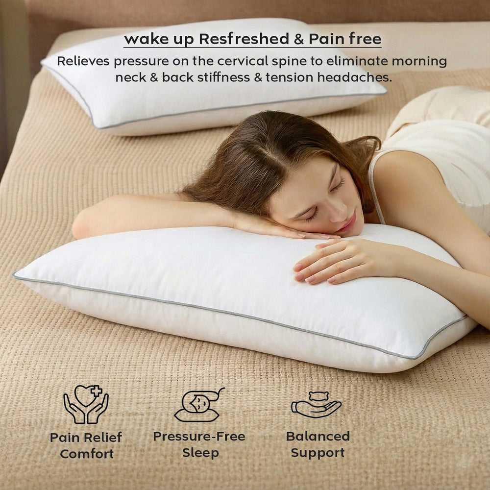 Cotton-Soft Pillow — Light & Breathable Comfort