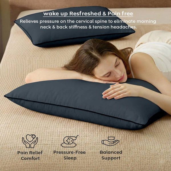 Smooth Microfiber Pillow — Soft & Gentle Comfort
