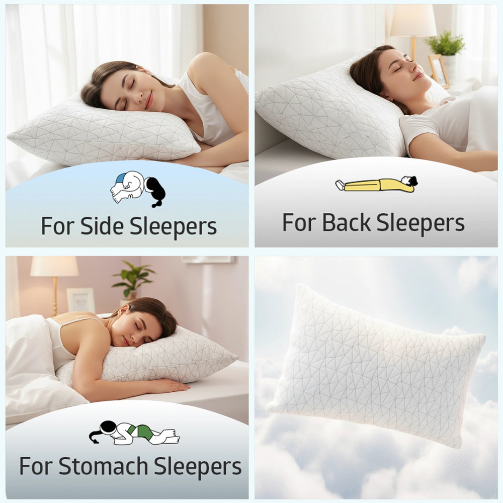 SnugSilk Fluffy Pillow — Ultra-Soft & Elegant