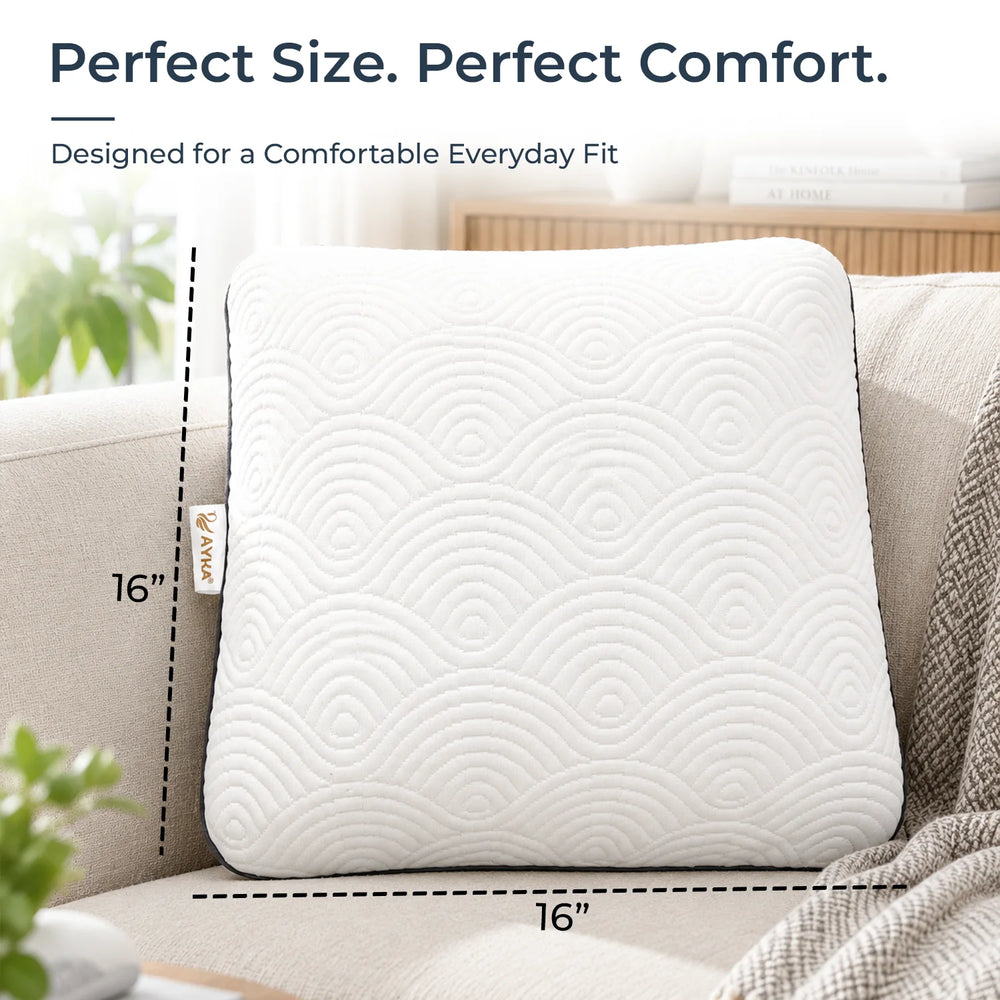 Memory Foam Cushion 16×16" Soft, Supportive & Plush Comfort