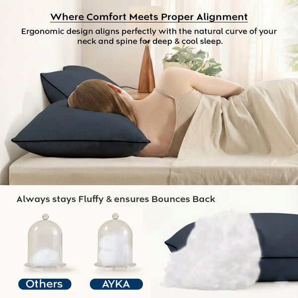 Smooth Microfiber Pillow — Soft & Gentle Comfort