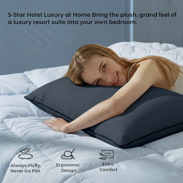 Smooth Microfiber Pillow — Soft & Gentle Comfort
