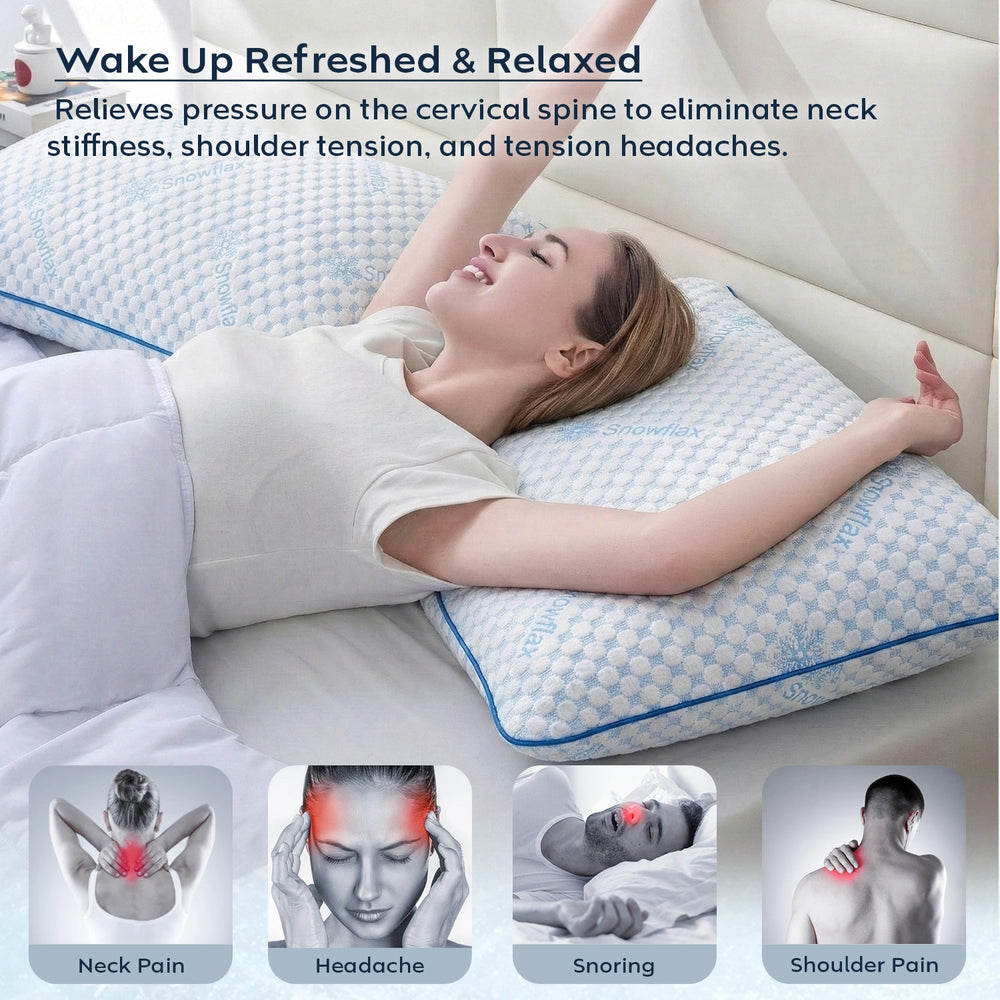 Ultimate Cooling Pillow — 5–6° Cooler, Soft & Plush