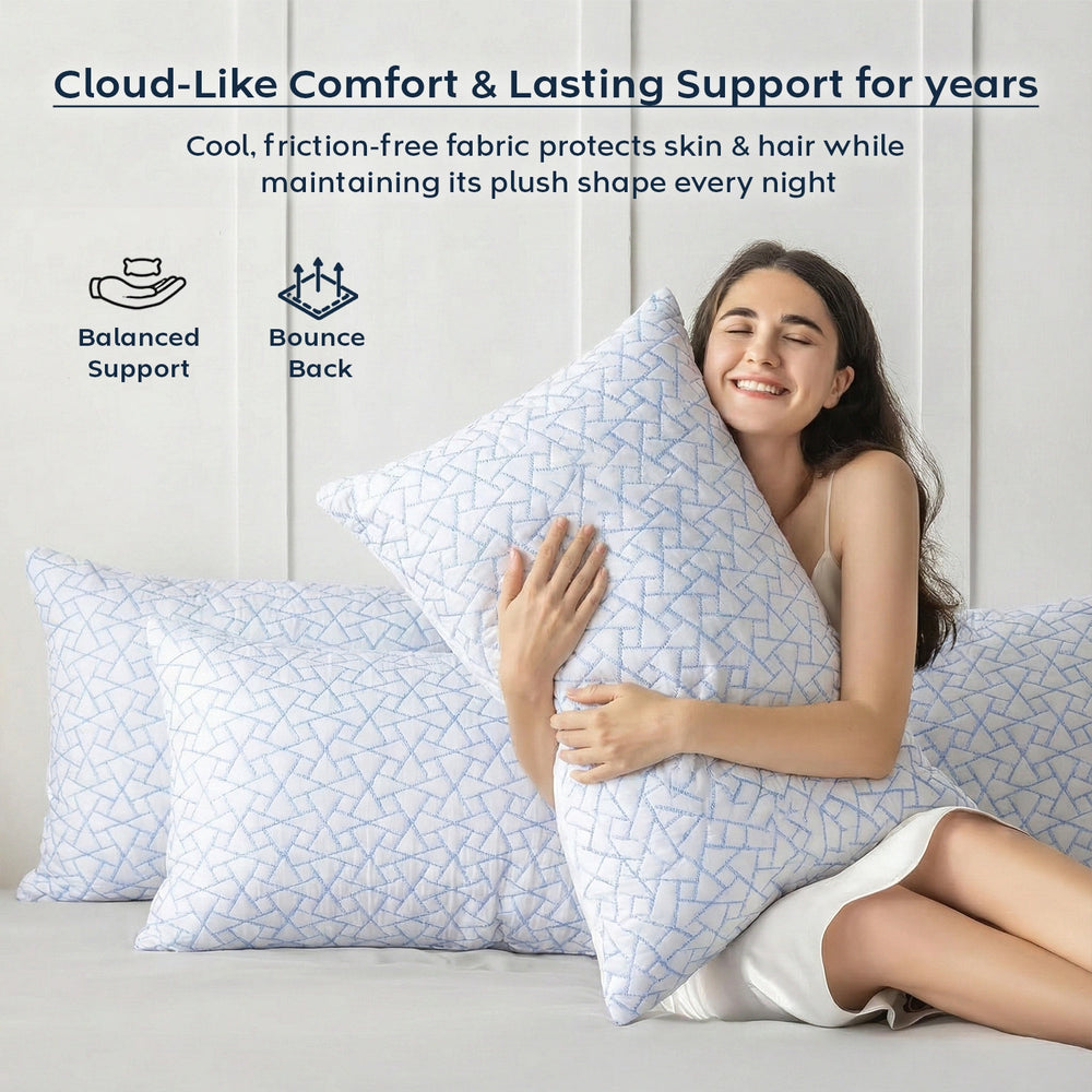 Dual-Season Pillow — Cooling & Cozy Comfort