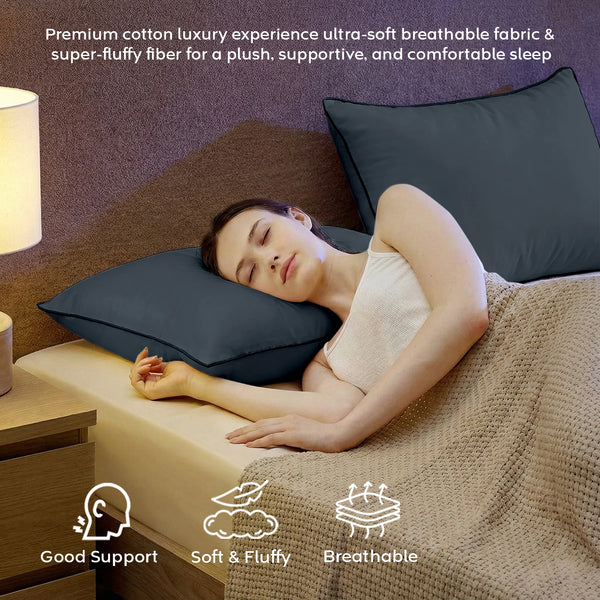 Smooth Microfiber Pillow — Soft & Gentle Comfort