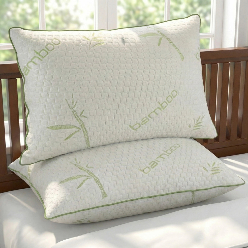 Ultra-Soft Bamboo Pillow — Natural & Antibacterial