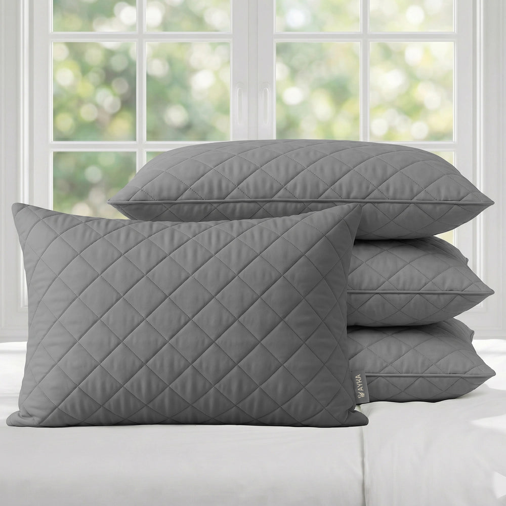 Ultra-Soft Quilted Pillow — Plush & Fluffy